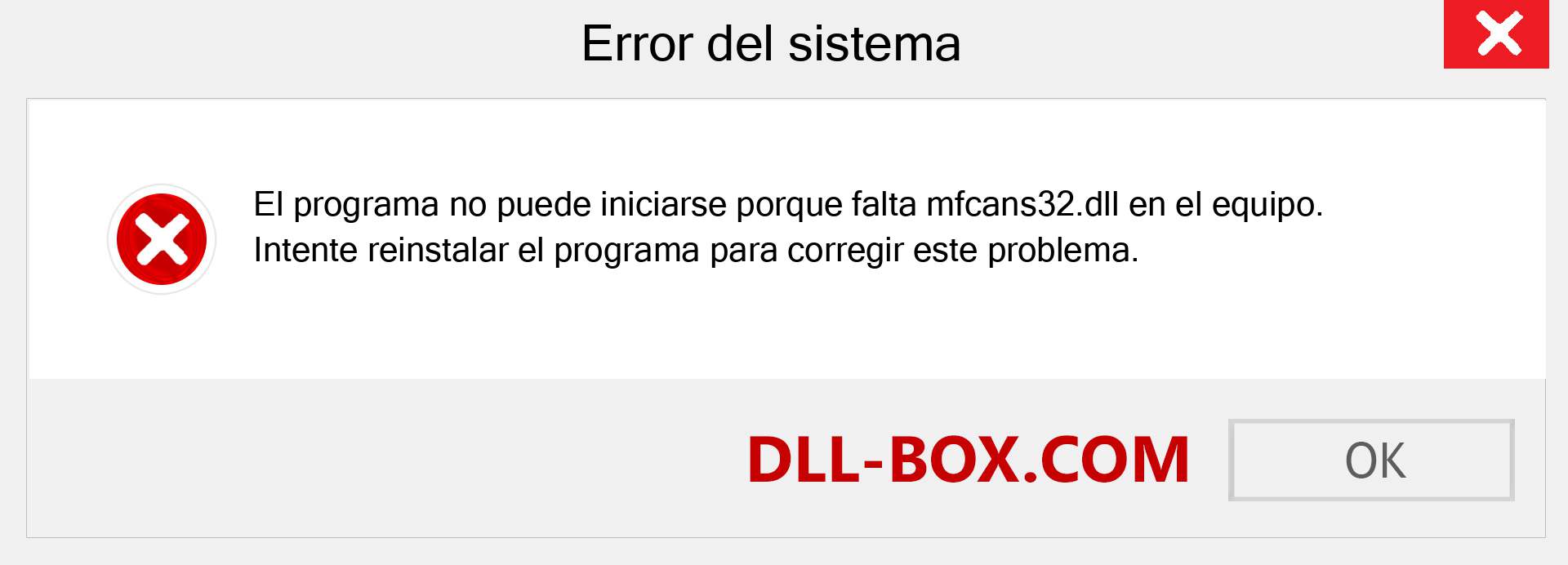 ¿Falta el archivo mfcans32.dll ?. Descargar para Windows 7, 8, 10 - Corregir mfcans32 dll Missing Error en Windows, fotos, imágenes